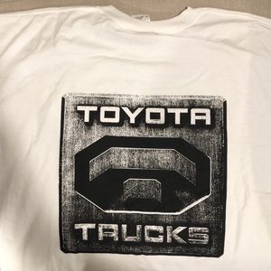 Toyota Trucks Tee Shirt NEW White Short Sleeve